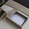 Dacasso Protacini Breeze Beige Italian Patent Leather 4 x 6 Memo Holder A6309 - alternate 2